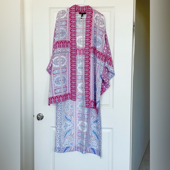 Bcbgmaxazria Shannan print tunic cover up xs/s - Picture 3 of 6